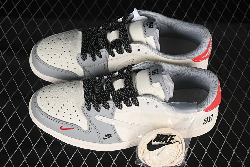 All categories Air Jordan Jordan series basketball shoes Air Jordan 1 Low high-end customized low-top sneakers Travis Scott x Fragment Design x Air Jordan 1 Low OG SP AJ1 Joe 1 Givenchy joint gray and black bottom low-top cultural and casual sneakers XS7089-599